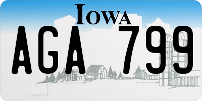 IA license plate AGA799