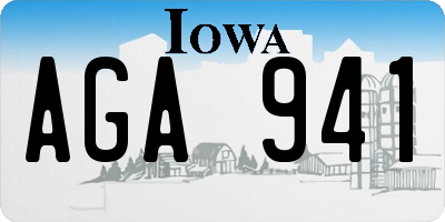 IA license plate AGA941