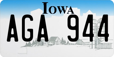 IA license plate AGA944