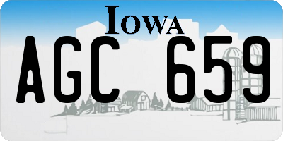 IA license plate AGC659