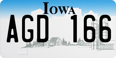 IA license plate AGD166