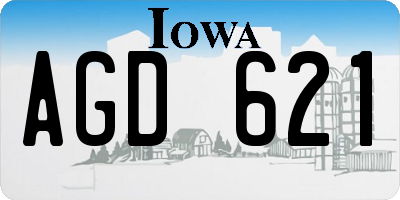IA license plate AGD621