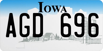 IA license plate AGD696