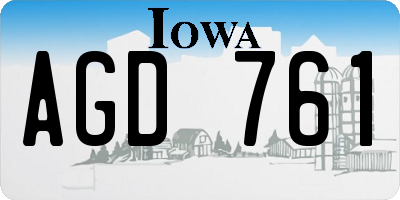 IA license plate AGD761