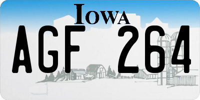 IA license plate AGF264