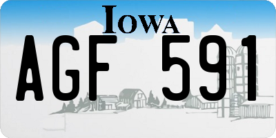 IA license plate AGF591