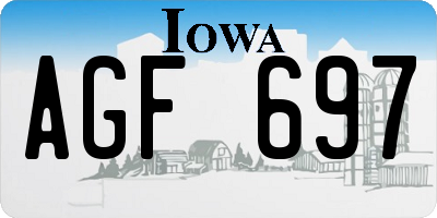IA license plate AGF697
