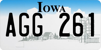 IA license plate AGG261