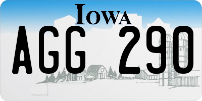 IA license plate AGG290