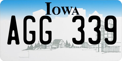 IA license plate AGG339