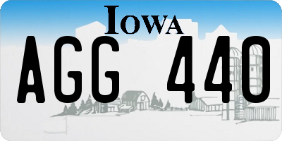 IA license plate AGG440