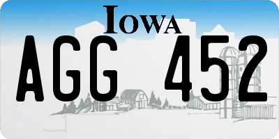 IA license plate AGG452