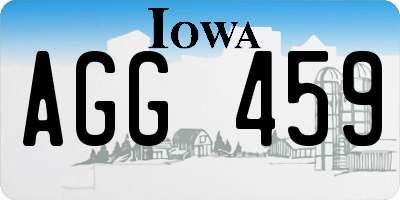 IA license plate AGG459