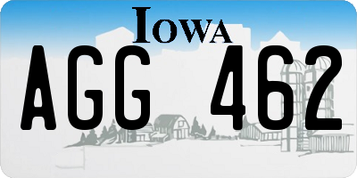 IA license plate AGG462