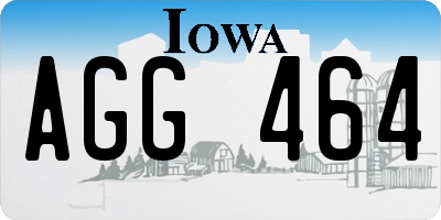 IA license plate AGG464