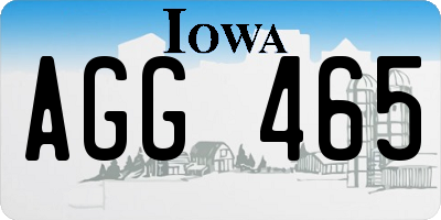 IA license plate AGG465