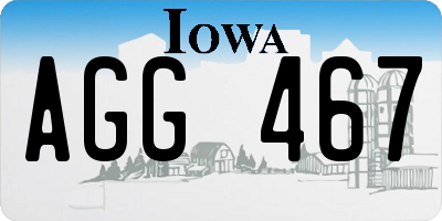 IA license plate AGG467