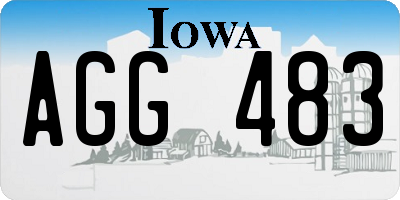 IA license plate AGG483