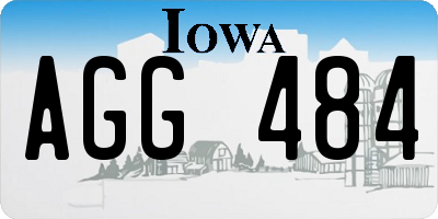 IA license plate AGG484