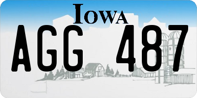 IA license plate AGG487