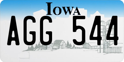IA license plate AGG544