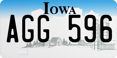 IA license plate AGG596