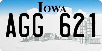 IA license plate AGG621