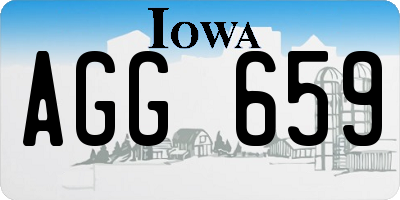IA license plate AGG659