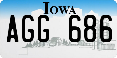 IA license plate AGG686