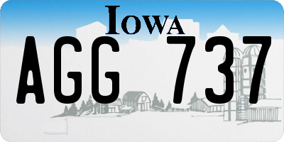 IA license plate AGG737