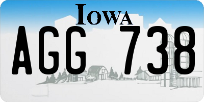 IA license plate AGG738