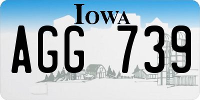 IA license plate AGG739