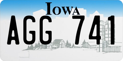 IA license plate AGG741