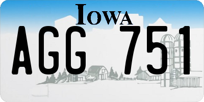 IA license plate AGG751
