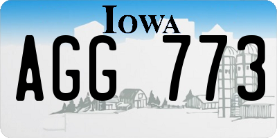 IA license plate AGG773