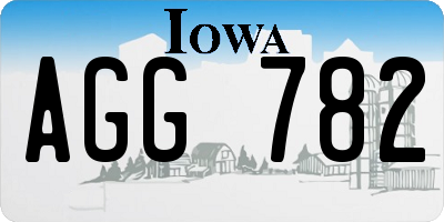 IA license plate AGG782
