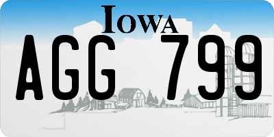 IA license plate AGG799