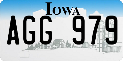 IA license plate AGG979