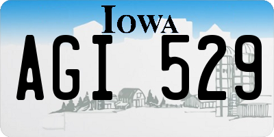 IA license plate AGI529