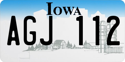 IA license plate AGJ112