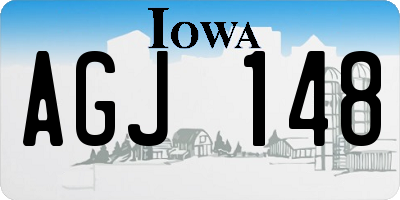 IA license plate AGJ148