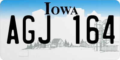 IA license plate AGJ164