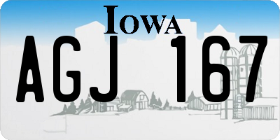 IA license plate AGJ167