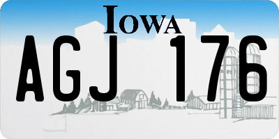 IA license plate AGJ176