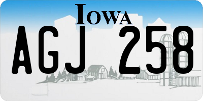 IA license plate AGJ258