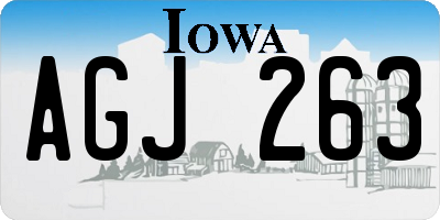 IA license plate AGJ263