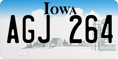 IA license plate AGJ264