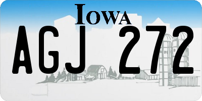 IA license plate AGJ272