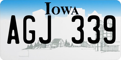 IA license plate AGJ339
