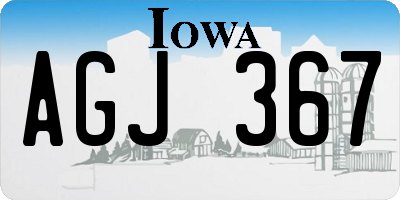 IA license plate AGJ367
